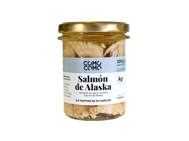 Salmón salvaje de Alaska al natural