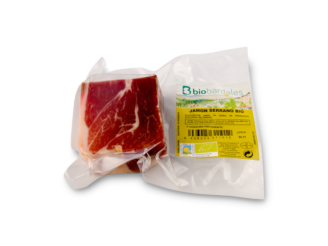 Jamón serrano ecológico en taco